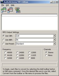 AudioAlchemy MP3 Edition screenshot